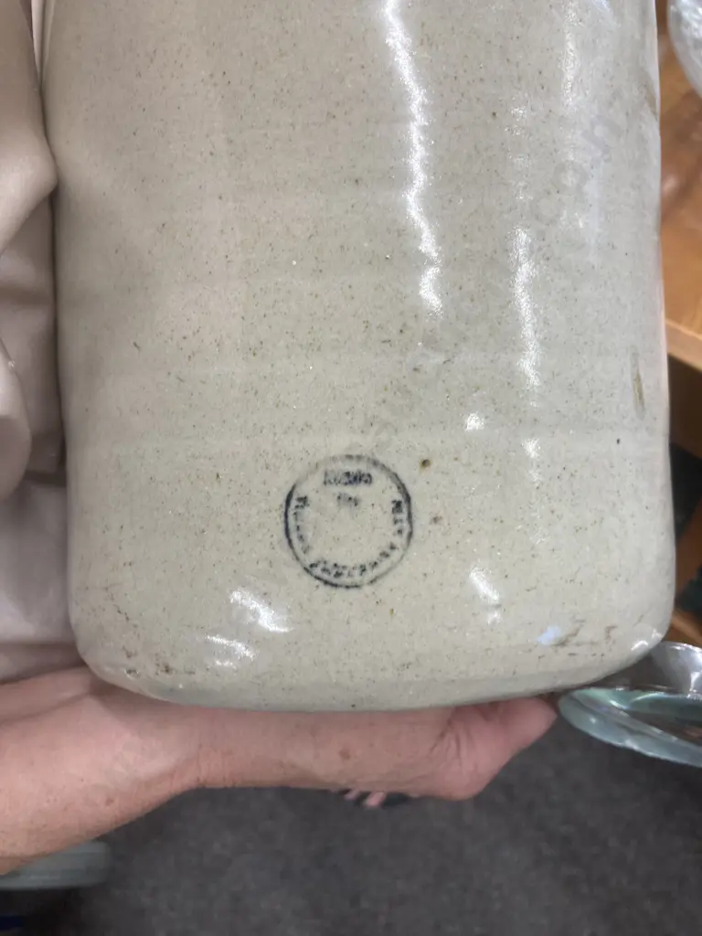 Vintage Stoneware Jar, H30 Dia18cm Image 1++