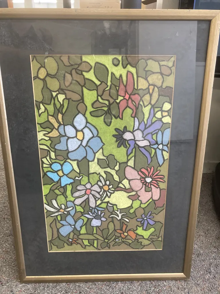 Original Pastel Artwork by Marge Martin Titled 'Floral Pantasy',  62 x 44cm Image 1++