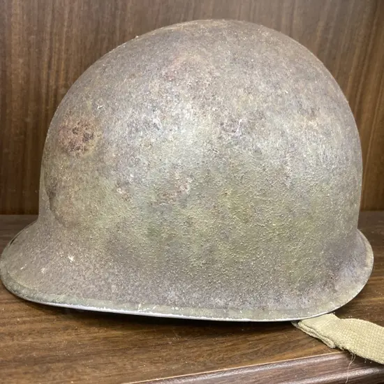 Vintage WWII US Army Military M1 Steel Helmet
