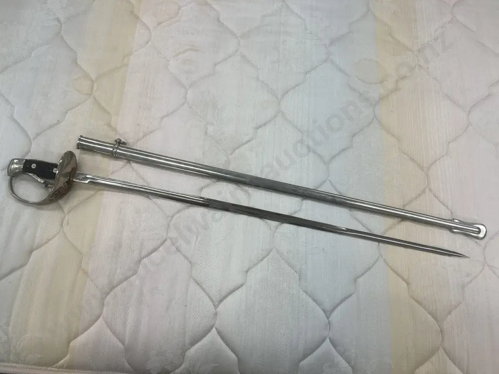 Vintage Sword & Scabbard, Marked Toledo Spain, L90cm (AF to Handle) Image 1++