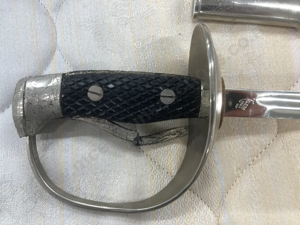 Vintage Sword & Scabbard, Marked Toledo Spain, L90cm (AF to Handle) Image 1++