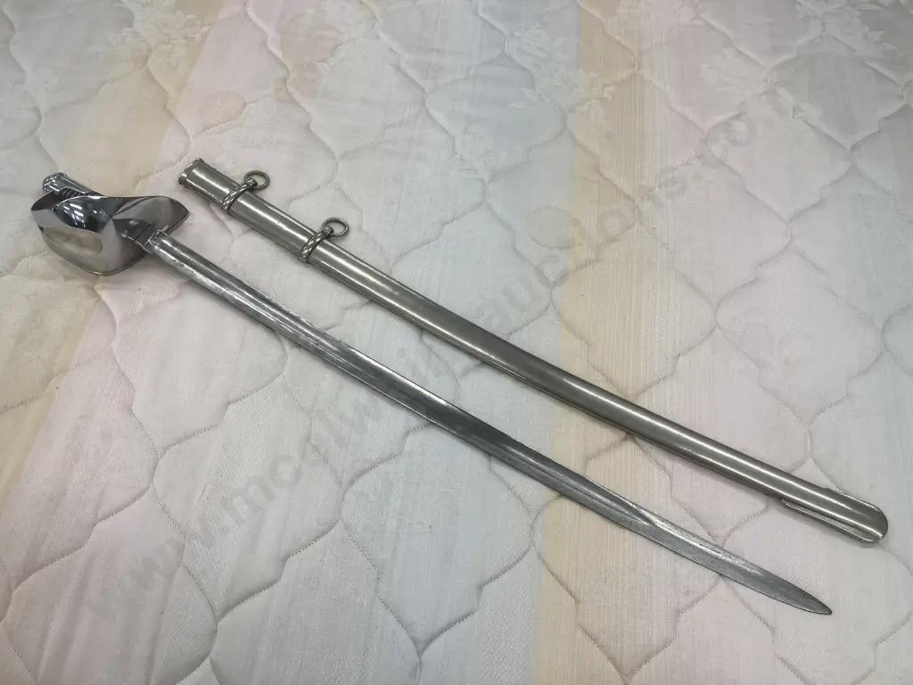 Vintage Sword & Scabbard, Marked A&E.R, L103cm Image 1++