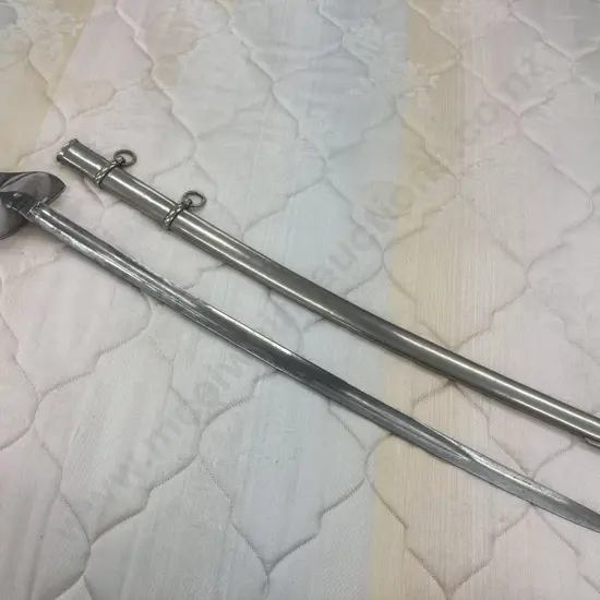 Vintage Sword & Scabbard, Marked A&E.R, L103cm