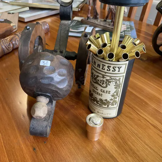 Rare Vintage Cannon Bottle Lighter with Internal Cigarette Dispenser