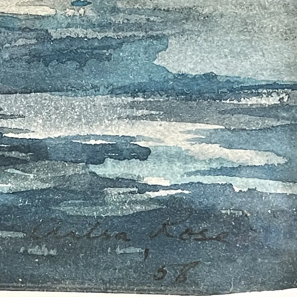 Original Artwork - Watercolour signed and dated '58. 37 x 27 incl frame Image 1++