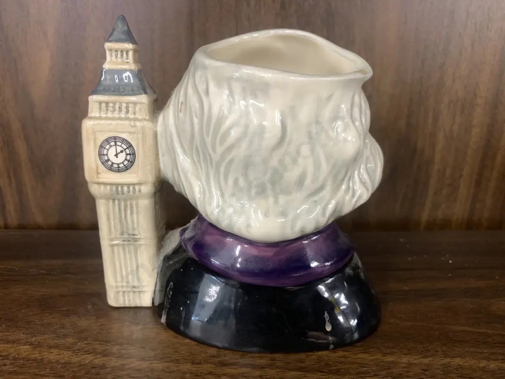 Royal Doulton Character Toby Jug 'John Doulton Big Ben 2 O'Clock' Collectors Club D6656, 11 x 12cm Image 1++