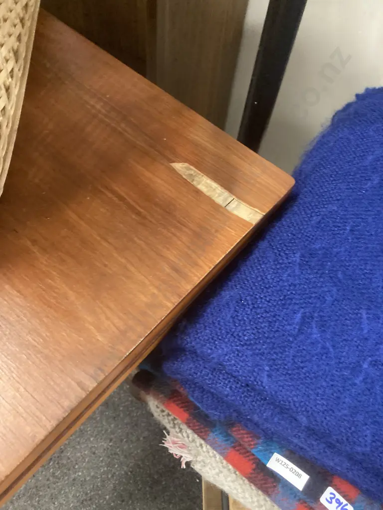 Vintage Rimu Draw Leaf Dining Table,  Carved & Turned Legs, 106 x 91cm (af To Top) Image 1++