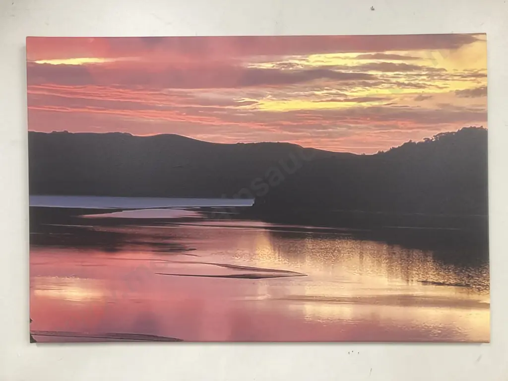 Sunset Scene On Canvas, 60 x 90cm Image 1++