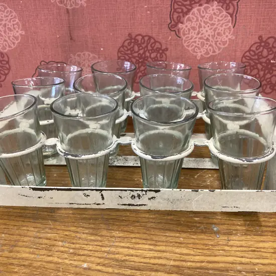 Retro Glasses And Serving Tray