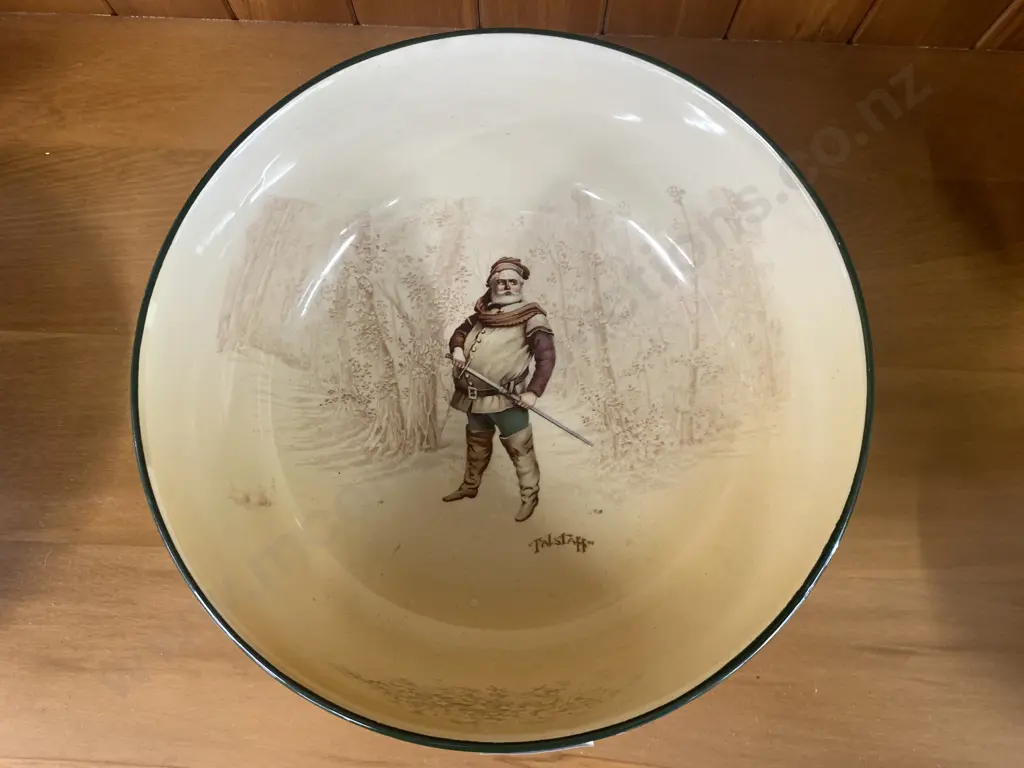 Royal Doulton Shakespeare Series Ware 'Falstaff' Salad Bowl, 10 x 30cm Image 1++