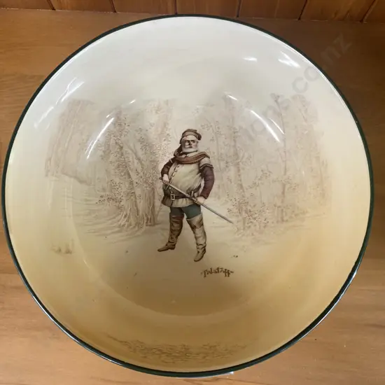 Royal Doulton Shakespeare Series Ware 'Falstaff' Salad Bowl, 10 x 30cm