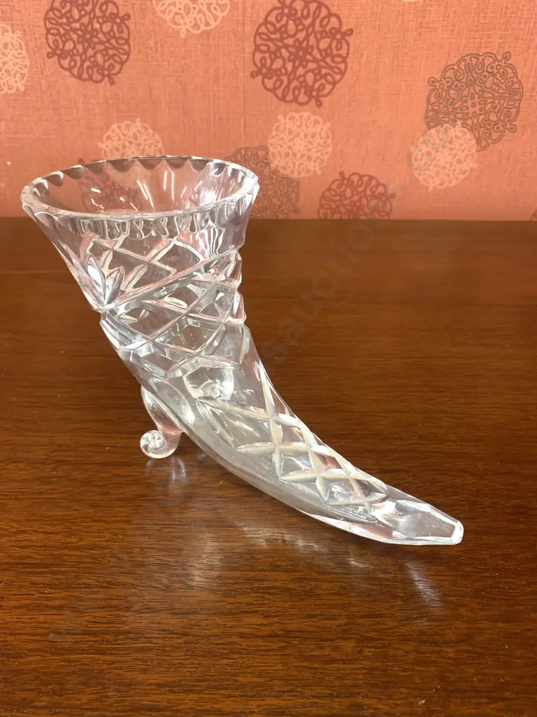 Crystal Shoe Vase, H13 L20cm Image 1++