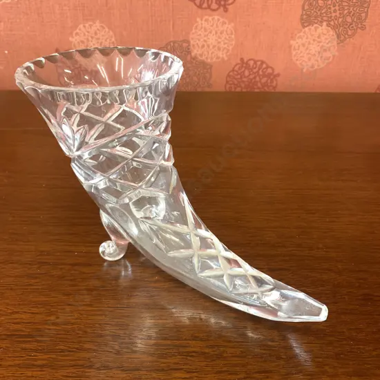 Crystal Shoe Vase, H13 L20cm