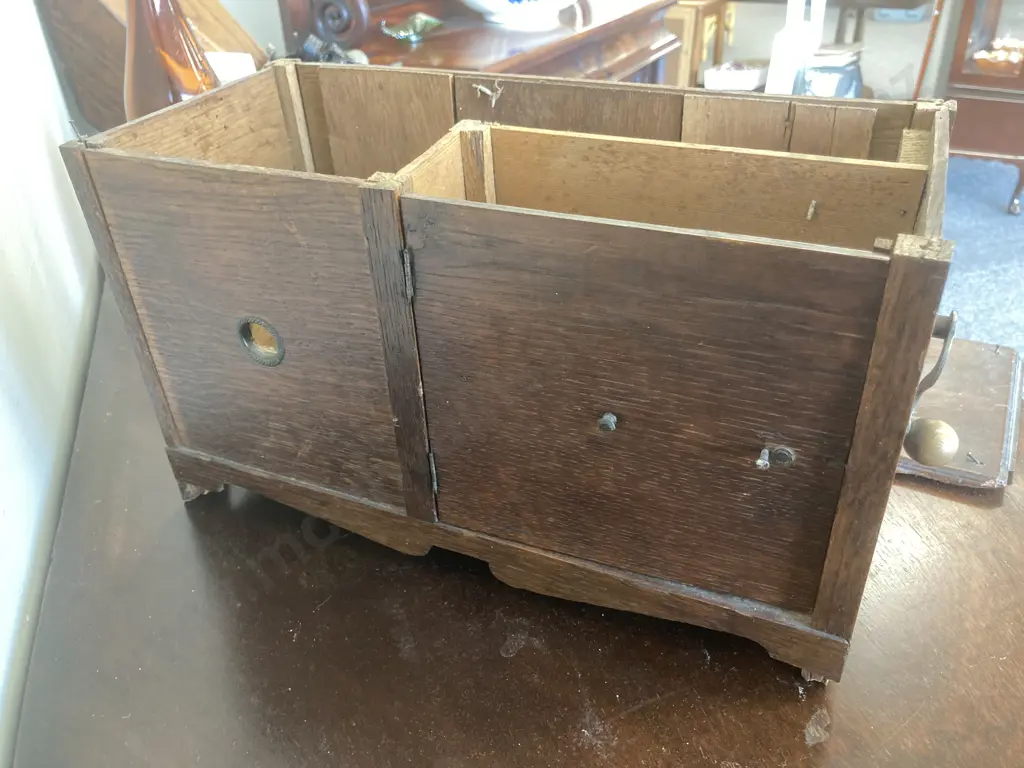 Antique Georgian Symphonion Music Box With 13 Discs, Plays Well But AF Condition, H23 L38 D18cm Image 1++