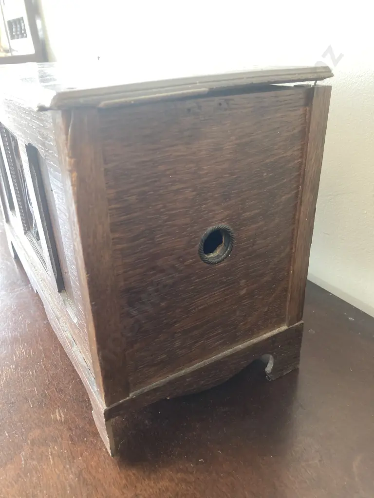 Antique Georgian Symphonion Music Box With 13 Discs, Plays Well But AF Condition, H23 L38 D18cm Image 1++