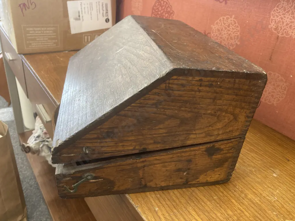 Antique Vintage Blickensderfer Portable Typewriter #5, Newcastle-On-Tyne. Made In USA In Original Wooden Case Image 1++
