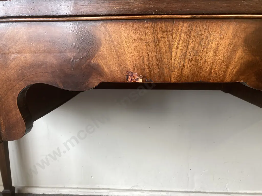 Federal Style Crotch Mahogany Inlaid Antique Sideboard Buffet With 4 x Lion Head Ring Pulls Image 1++