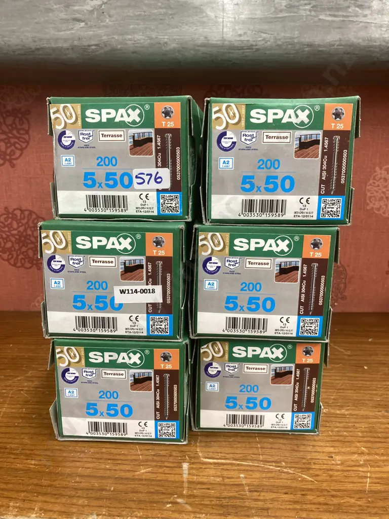 Delta-Seal Timber Construction Screws 5x50mm T25, 6 Boxes of 200 (0537000500503) Image 1++