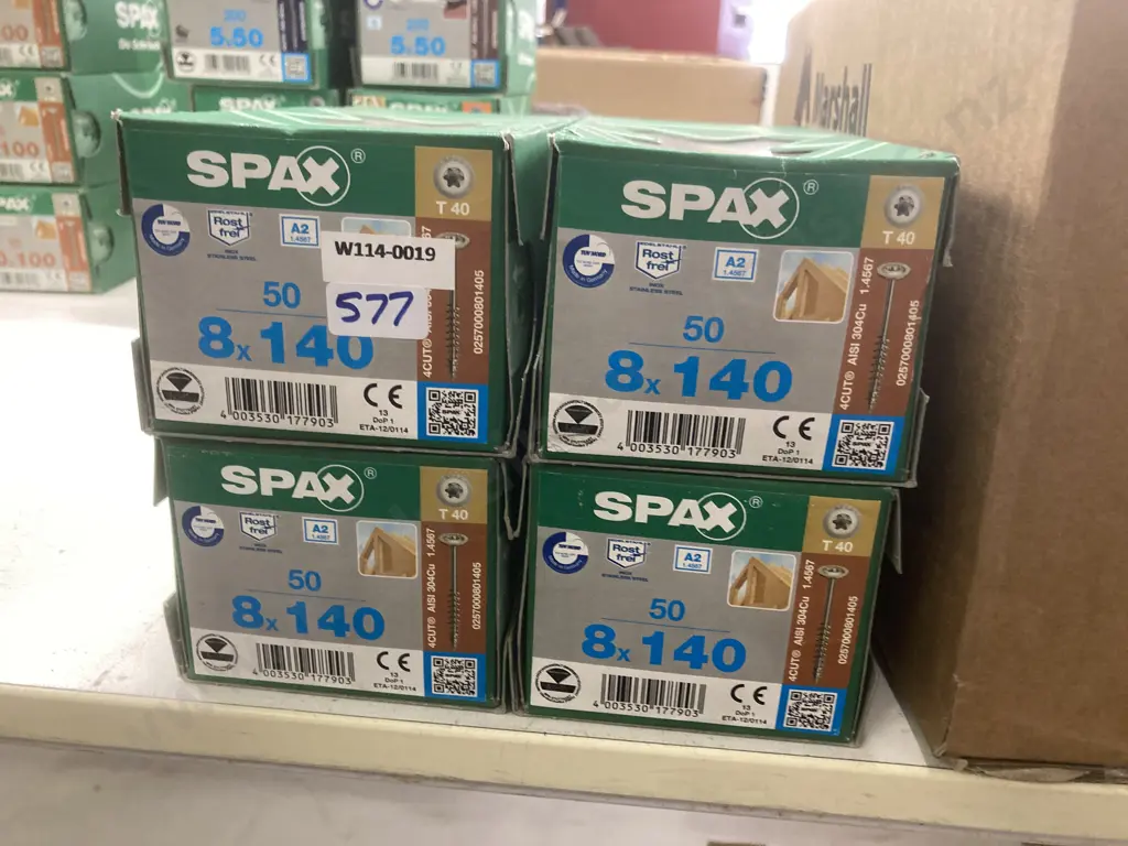 Delta-Seal Timber Construction Screws 8x140mm, 4 Boxes of 50 (0257000801405) Image 1++