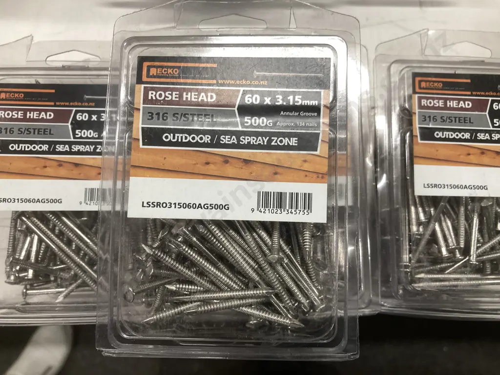 Ecko Rose Head 60 x 3.15mm 10 x 500g Packs, Outdoor / Sea Spray Image 1++