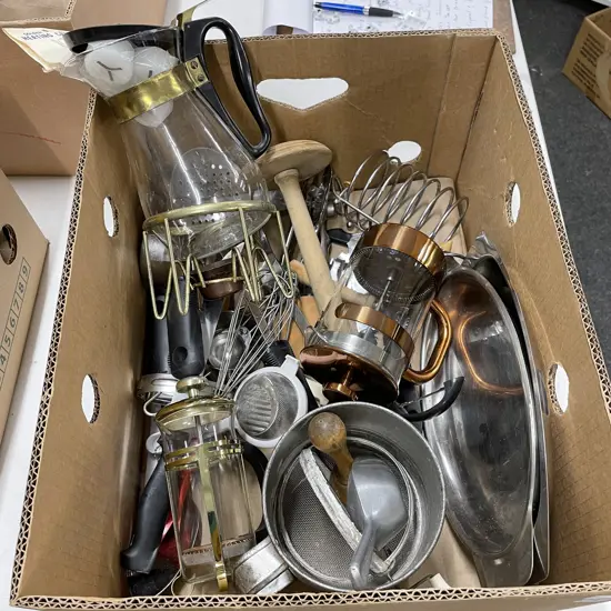 Assortment of Vintage Cutlery and Kitchenware
