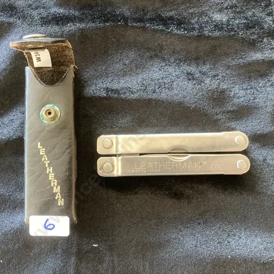 Rare Leatherman Tool TM1325473 Multi-Tool Portland Oregon With Leather Sheath.