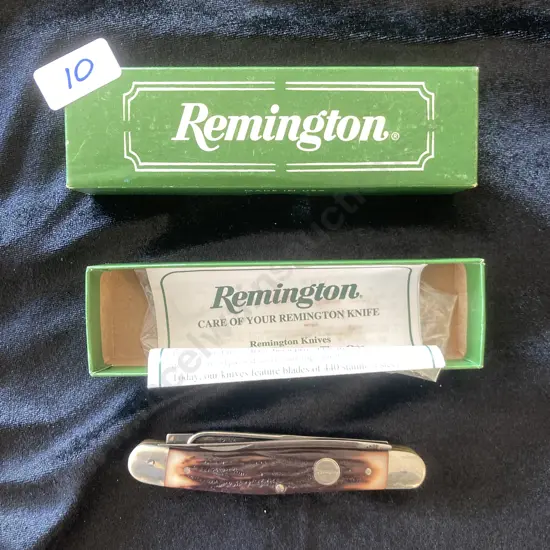 Remington R-1 (RI-D) Upland Pocket Knife With Bird Hook & Choke Wrench With Original Box & Care Instructions