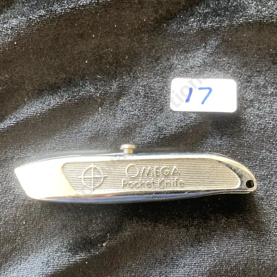 Vintage OMEGA Pocket Knife Mini Box Cutter, Made In Spain
