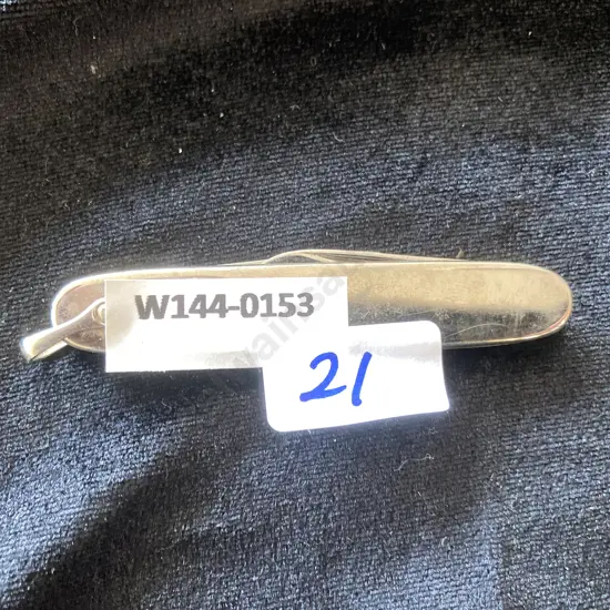 Vintage Colonial Knife Co Anvil Equal End Folding Pen Knife Stainless USA 2.75" Closed