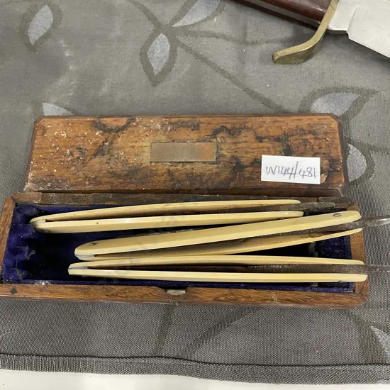Antique set of 3 Bengal Razors, in original box