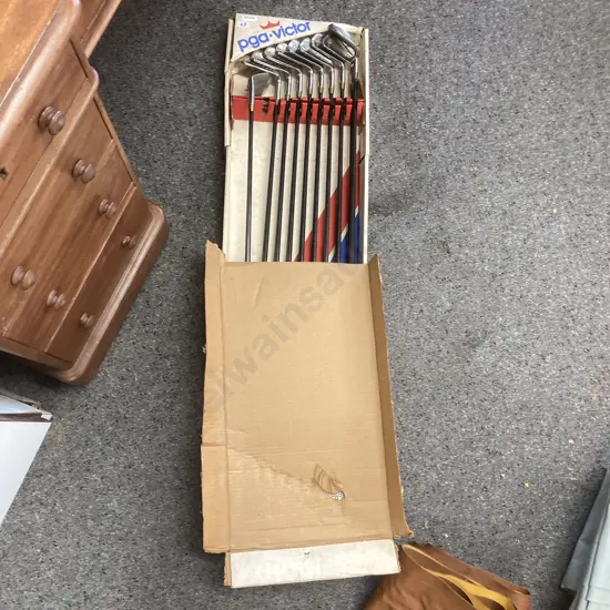 Vintage PGA - Victor Ryder Cup II Club Set In Original Box, Model RC II Optima S, Len 39, Set M/10