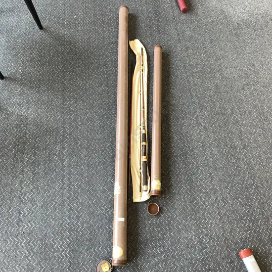 Ted Williams Rod 535.30294 Gold plated fittings with bag and two tubes and a OAMA 2 Piece Expandable Stik