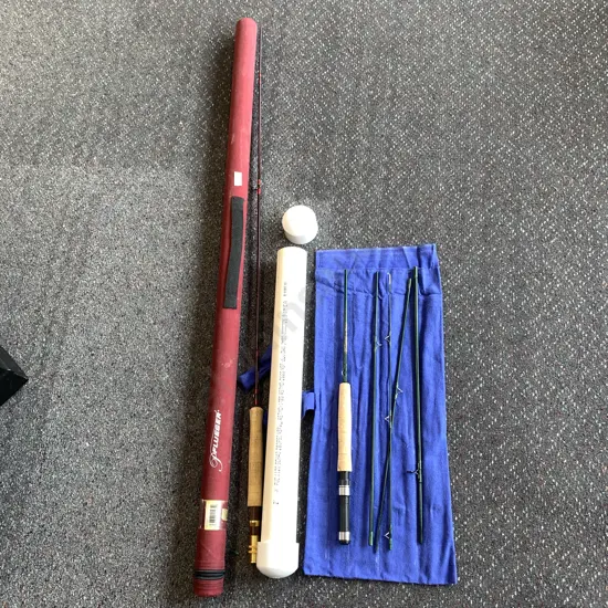 Two Pflueger Rods. Supreme IM-8 with tube and Purist 8 foot with bag and tube