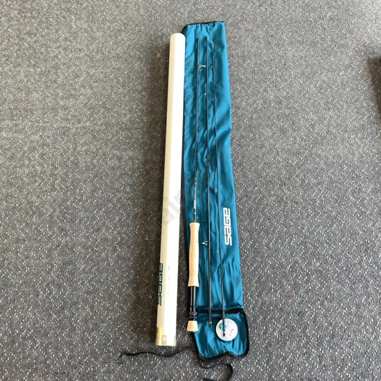 Sage SP890-3 Graphite IV No 8 line 9 foot Rod with bag and tube