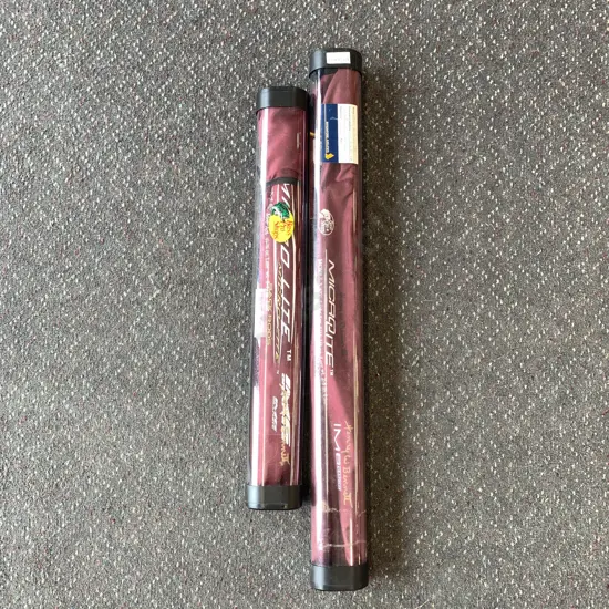 Two Bass Proshop Microlite IM6 Graphite Rods. In bags and plastic tubes