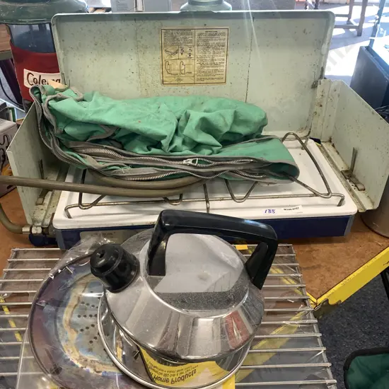 Primus Burner with Bag, Kettle and Replacement cooking grid