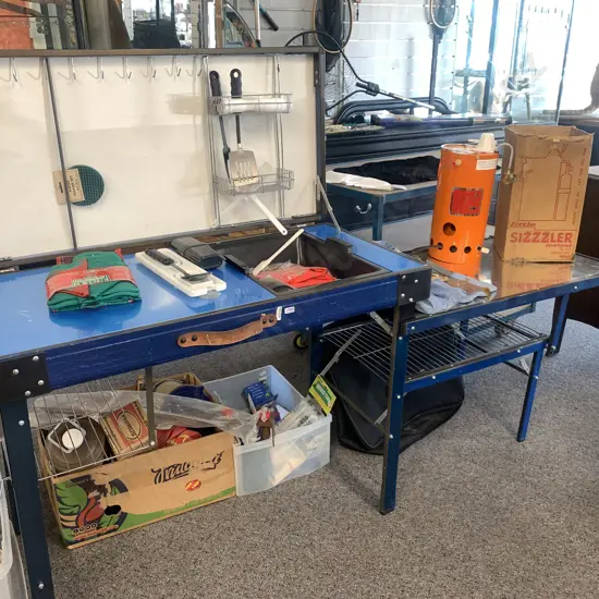 Folding Camp Kitchen / Table In Carry Case