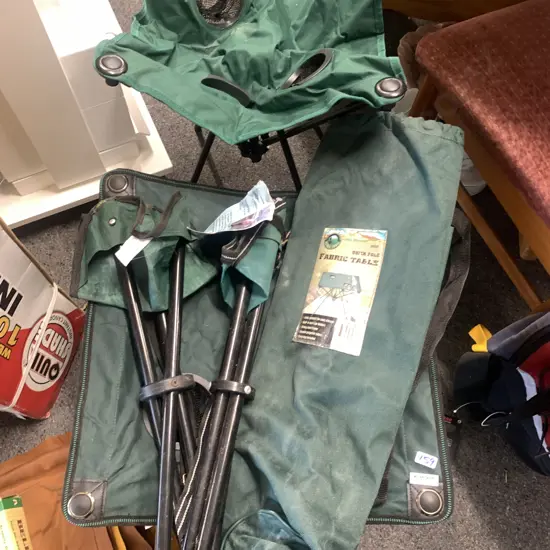 Selection of Folding tables and stools. some AF