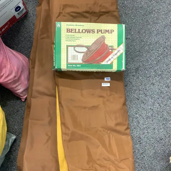 Single Inflatable Mattresses x 2 with Bellows Pump
