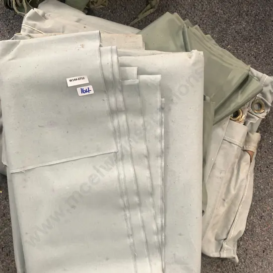 Canvas Pieces and Material with pegs