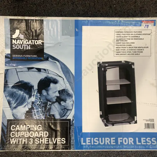 Navigator South Camping Cupboard with 3 shelves