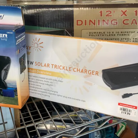 Dining Canopy 12 x 12. Campmaster Solar shower etc