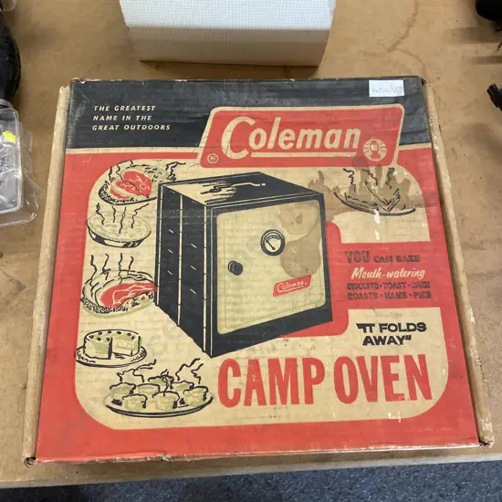 Coleman Folding Camp Oven. As new in box