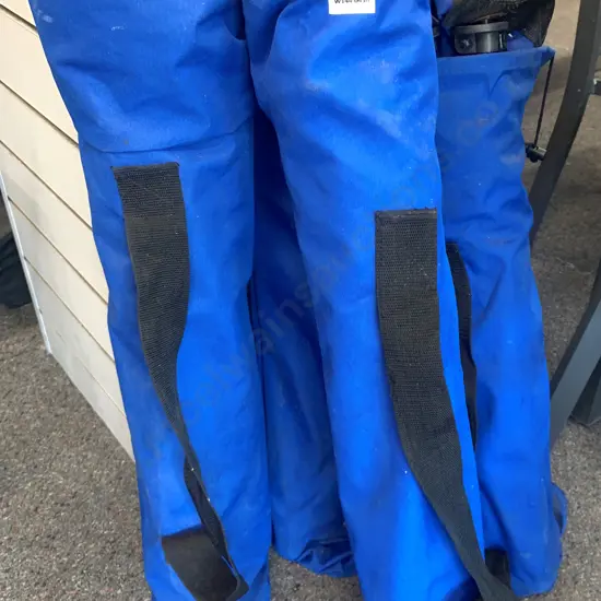 Folding Sports Chairs x 4, blue