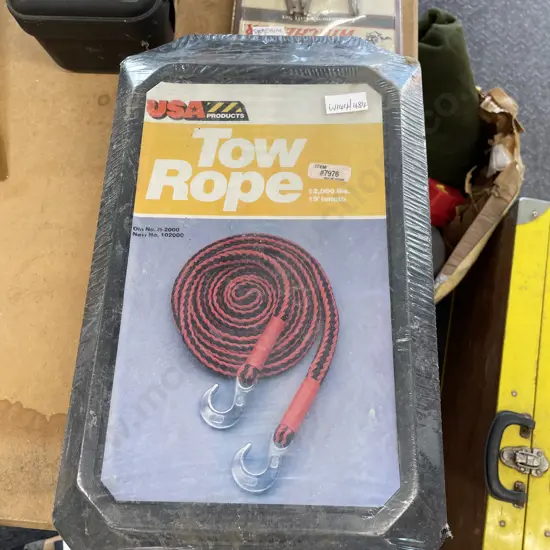 USA Products Tow Rope. As new in Case. 12000lbs, 19 foot long