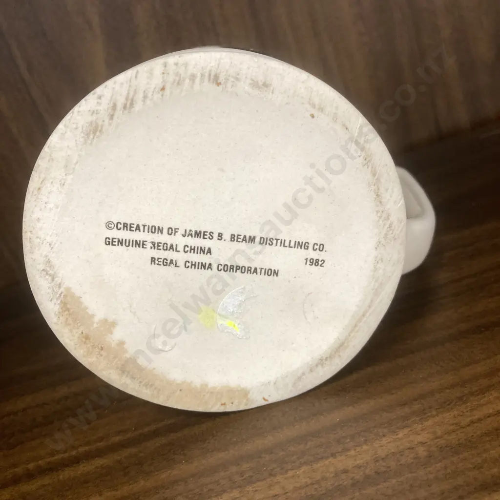 Jim Beam Bottle Clubs Of NZ 1983 Convention Tankard 'Tui', H12.5 W13cm, Marked On Base Image 1++