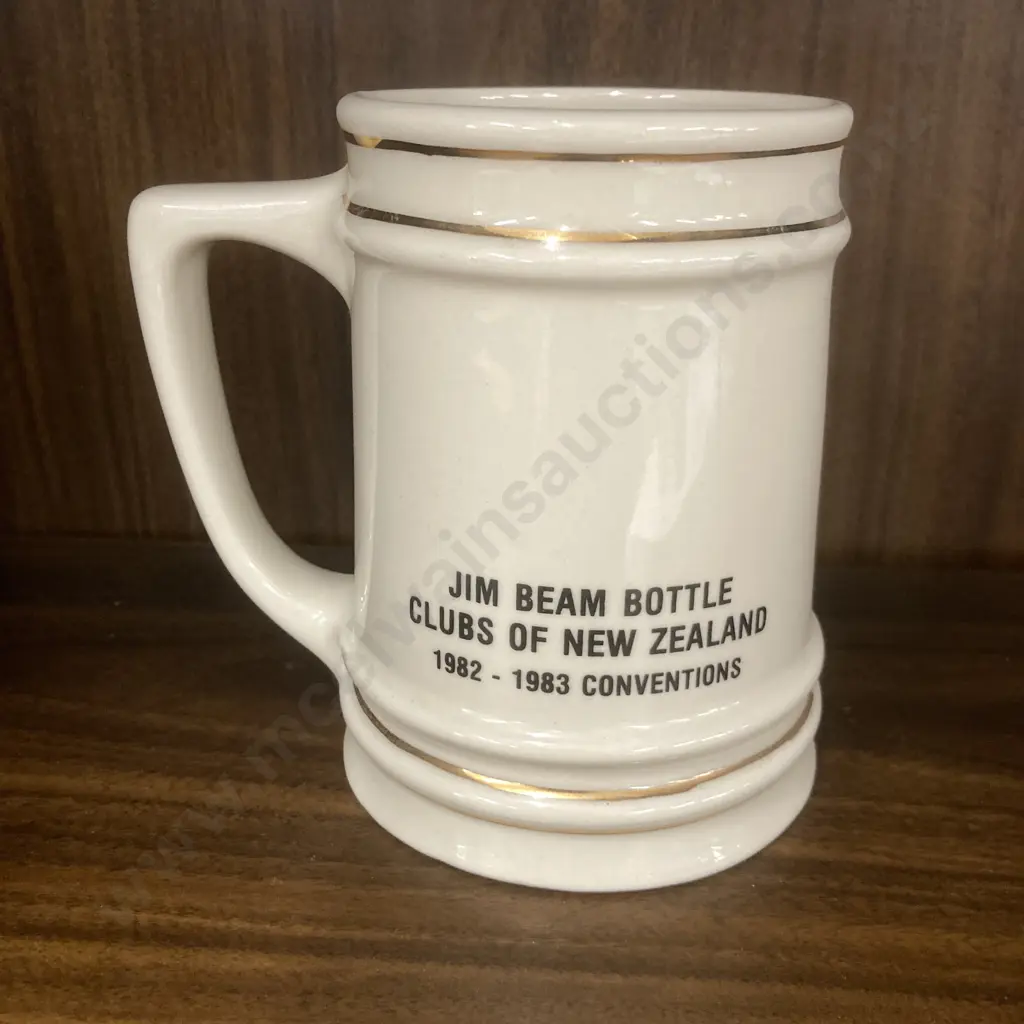 Jim Beam Bottle Clubs Of NZ 1982 - 1983 Convention Tankard 'Kiwi', H12.5 W13cm, Marked On Base Image 1++
