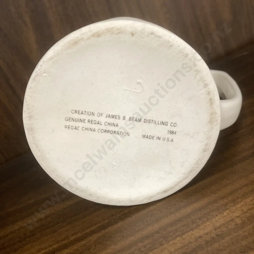 Jim Beam Bottle Clubs Of NZ 1985 Convention Tankard 'Kea', H12.5 W13cm, Marked On Base Image 1++