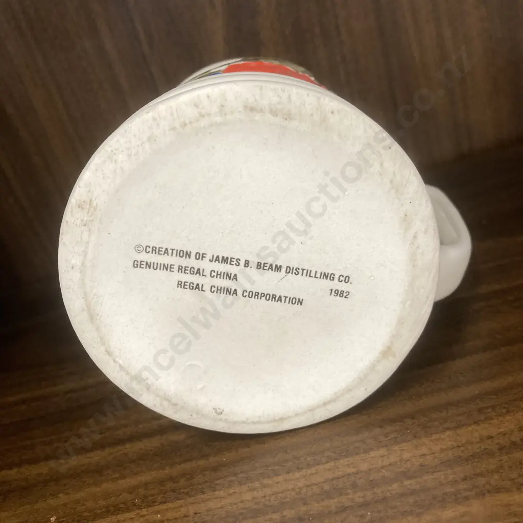 Jim Beam Bottle Clubs Of Australia 1983 Convention Tankard 'Galah', H12.5 W13cm, Marked On Base Image 1++