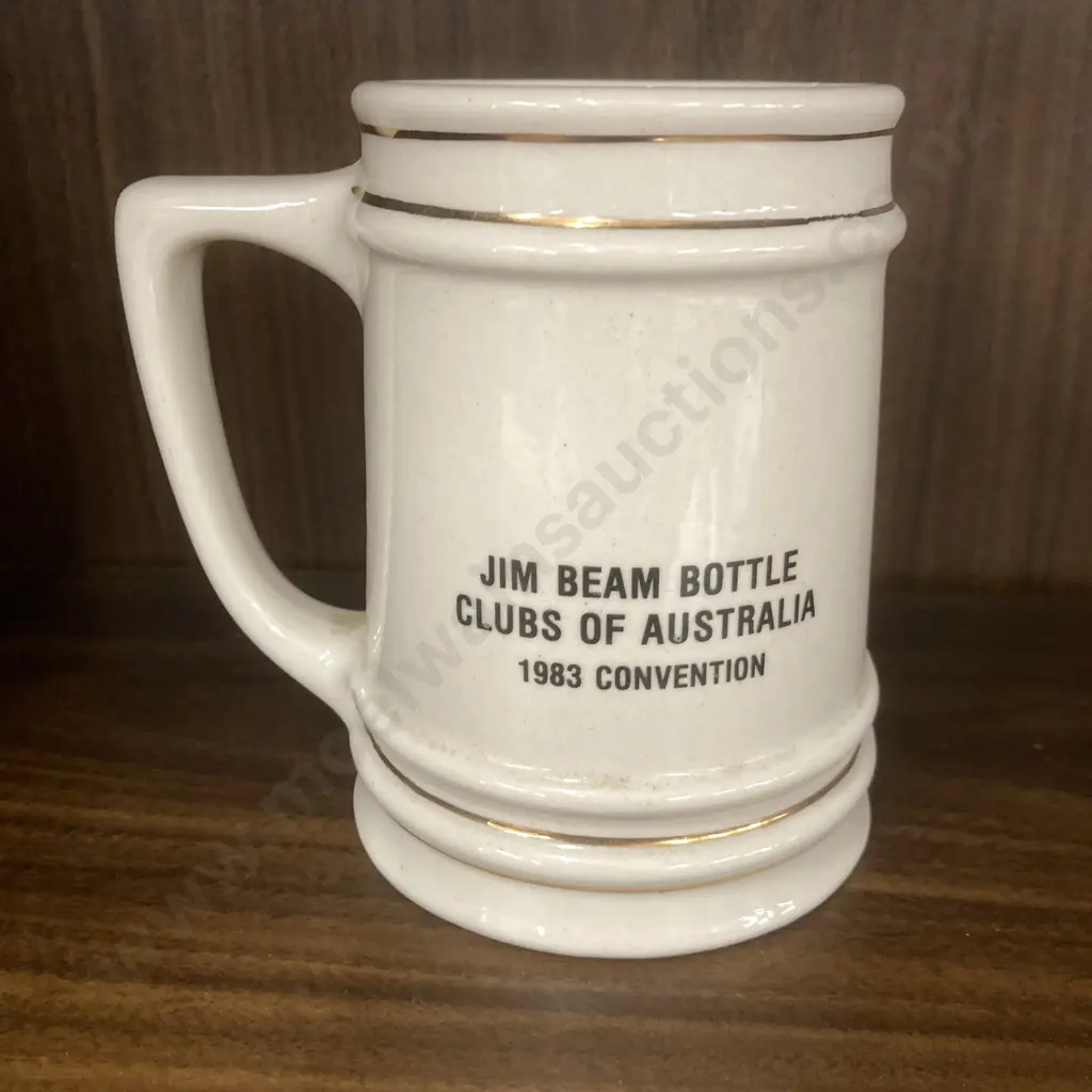 Jim Beam Bottle Clubs Of Australia 1983 Convention Tankard 'Galah', H12.5 W13cm, Marked On Base Image 1++